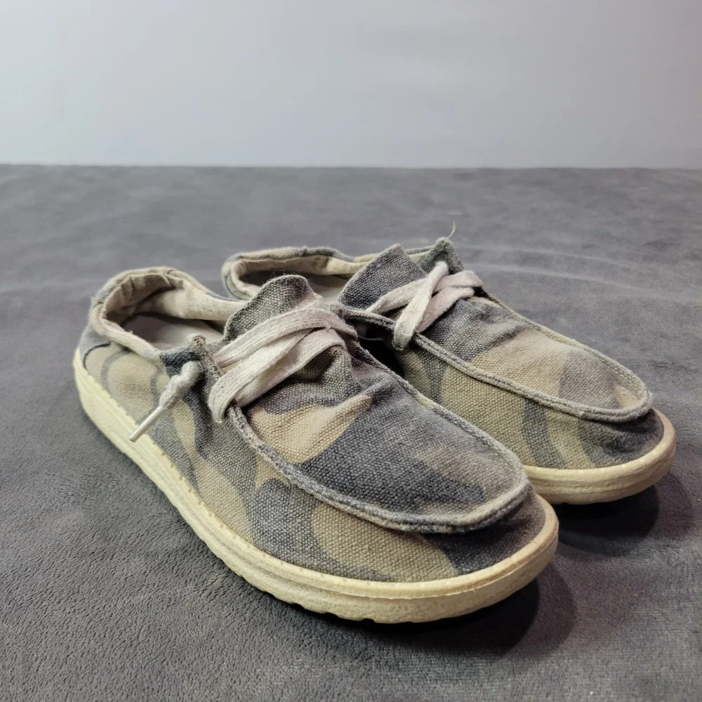 Gypsy Jazz‎ Kids Camo Slip On Loafers Boat Shoes KGJSP0010-336 Size 2 Camouflage